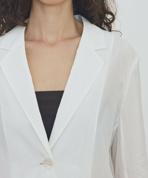 TOMORROWLAND / トゥモローランド テーラードジャケット | 【WEB先行予約】 コットンシルクタイプライター テーラードジャケット | 詳細6