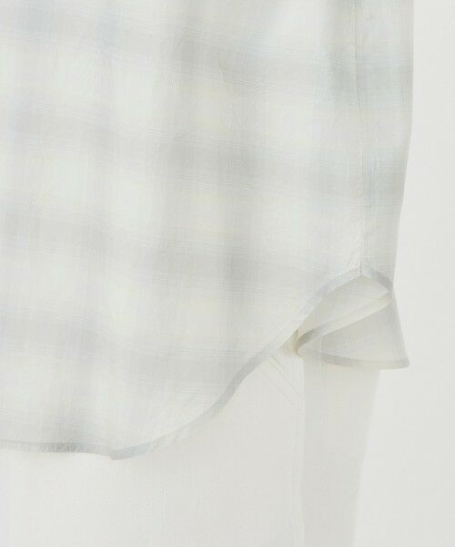 TOMORROWLAND / トゥモローランド シャツ・ブラウス | サンライズオンブレチェック スタンドカラーシャツ | 詳細7