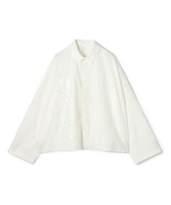 TOMORROWLAND / トゥモローランド シャツ・ブラウス | コットンポプリンエンブロイダリー ワイドバランスシャツ