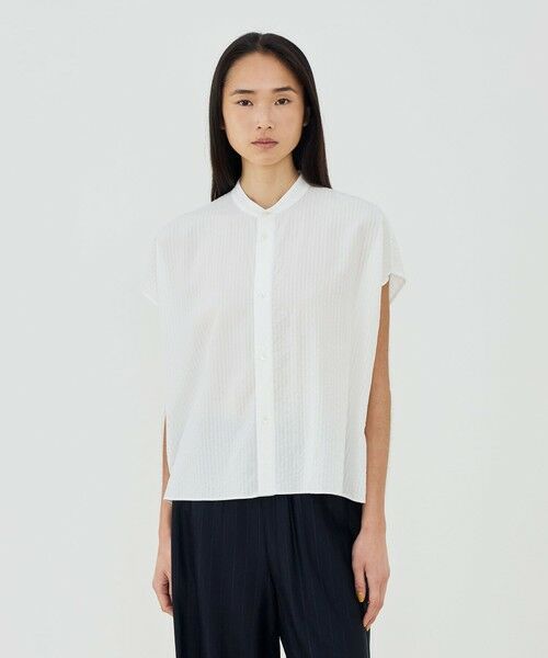 TOMORROWLAND / トゥモローランド シャツ・ブラウス | 【WEB先行予約】ソフトウェーブ バンドカラーシャツ | 詳細2