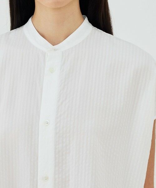 TOMORROWLAND / トゥモローランド シャツ・ブラウス | 【WEB先行予約】ソフトウェーブ バンドカラーシャツ | 詳細5