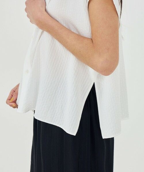 TOMORROWLAND / トゥモローランド シャツ・ブラウス | 【WEB先行予約】ソフトウェーブ バンドカラーシャツ | 詳細8