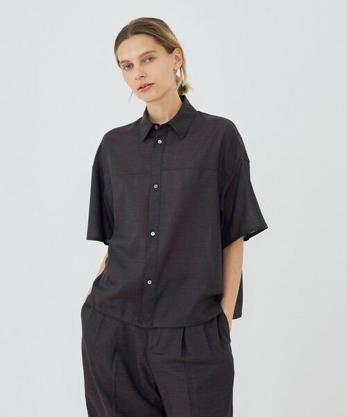 TOMORROWLAND / トゥモローランド シャツ・ブラウス | エアリークレープ ハーフスリーブシャツ | 詳細2