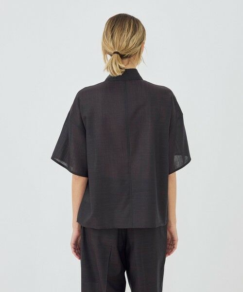 TOMORROWLAND / トゥモローランド シャツ・ブラウス | エアリークレープ ハーフスリーブシャツ | 詳細4
