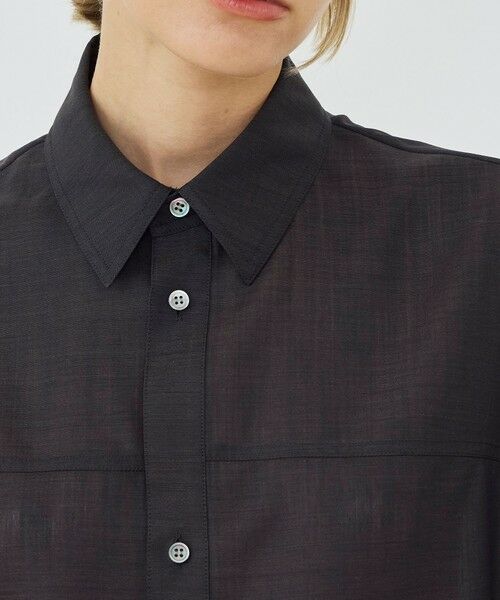 TOMORROWLAND / トゥモローランド シャツ・ブラウス | エアリークレープ ハーフスリーブシャツ | 詳細5