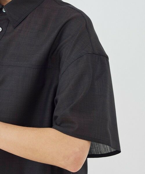 TOMORROWLAND / トゥモローランド シャツ・ブラウス | エアリークレープ ハーフスリーブシャツ | 詳細6