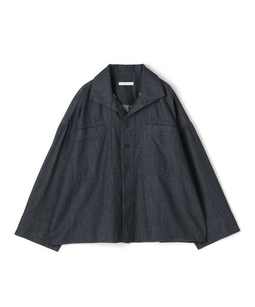 TOMORROWLAND / トゥモローランド シャツ・ブラウス | コットンダンガリー オープンカラーシャツ（65 ブルー）