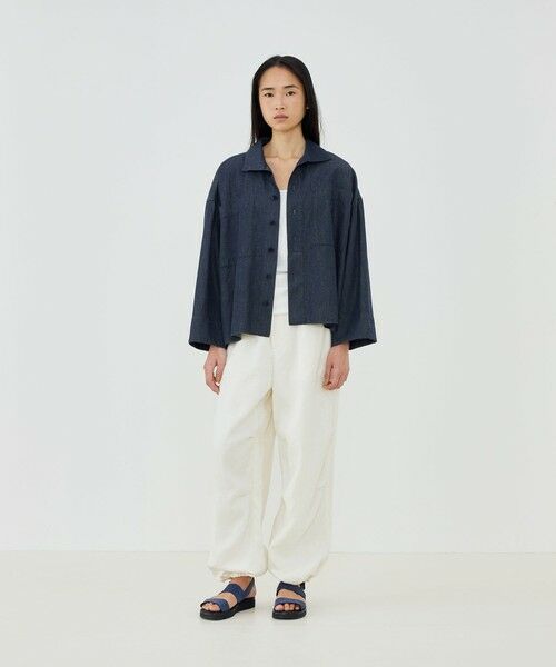 TOMORROWLAND / トゥモローランド シャツ・ブラウス | コットンダンガリー オープンカラーシャツ | 詳細1
