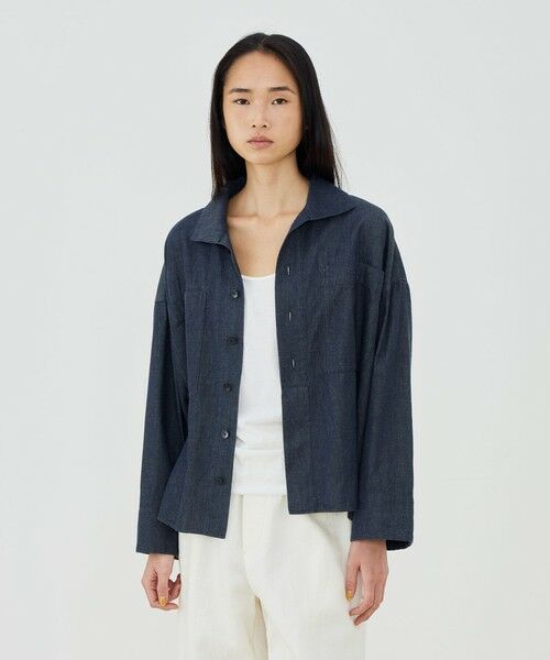 TOMORROWLAND / トゥモローランド シャツ・ブラウス | コットンダンガリー オープンカラーシャツ | 詳細2