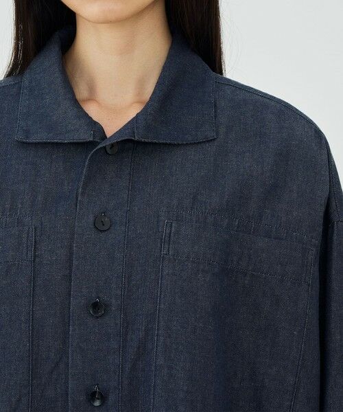 TOMORROWLAND / トゥモローランド シャツ・ブラウス | コットンダンガリー オープンカラーシャツ | 詳細5