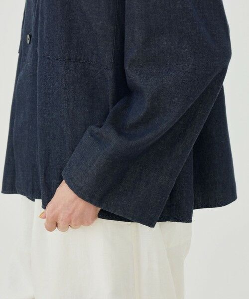 TOMORROWLAND / トゥモローランド シャツ・ブラウス | コットンダンガリー オープンカラーシャツ | 詳細7