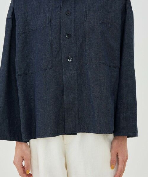 TOMORROWLAND / トゥモローランド シャツ・ブラウス | コットンダンガリー オープンカラーシャツ | 詳細8