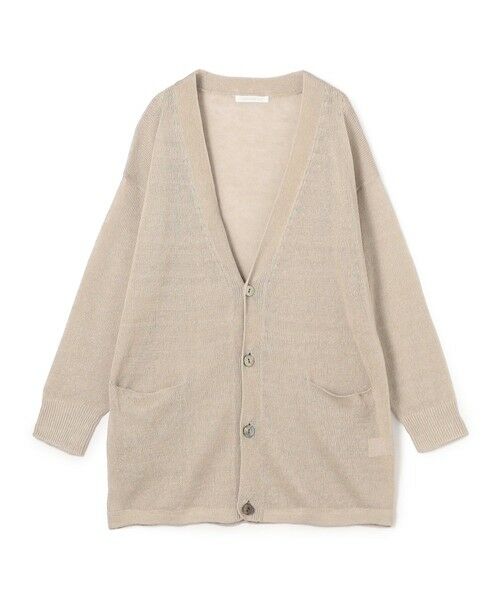 TOMORROWLAND / トゥモローランド カーディガン・ボレロ | リネンコード Vネックカーディガン（43 ベージュ）