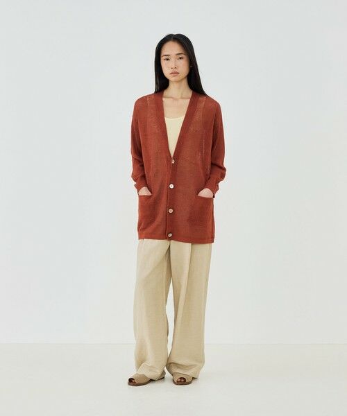 TOMORROWLAND / トゥモローランド カーディガン・ボレロ | リネンコード Vネックカーディガン | 詳細1
