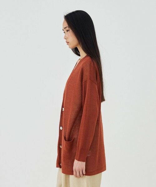 TOMORROWLAND / トゥモローランド カーディガン・ボレロ | リネンコード Vネックカーディガン | 詳細3