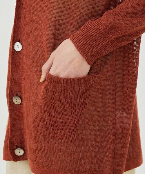 TOMORROWLAND / トゥモローランド カーディガン・ボレロ | リネンコード Vネックカーディガン | 詳細7