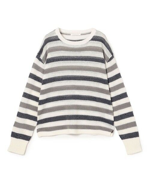 TOMORROWLAND / トゥモローランド ニット・セーター | リネンコード クルーネックプルオーバー（14 グレー系）