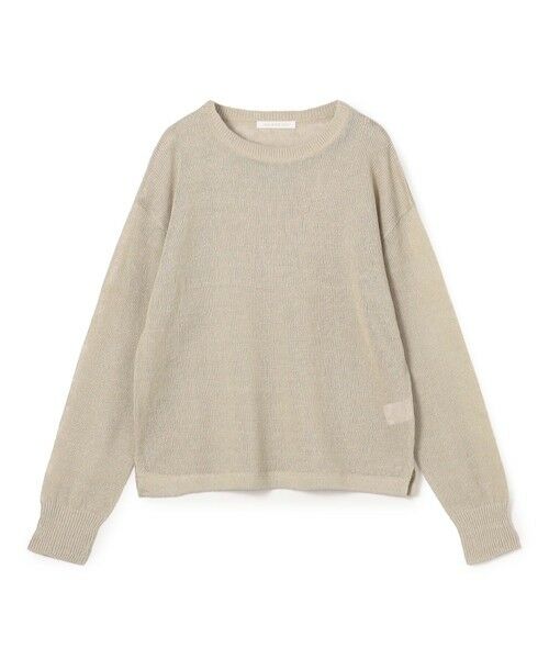 TOMORROWLAND / トゥモローランド ニット・セーター | リネンコード クルーネックプルオーバー（43 ベージュ）