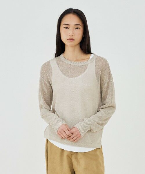 TOMORROWLAND / トゥモローランド ニット・セーター | リネンコード クルーネックプルオーバー | 詳細2