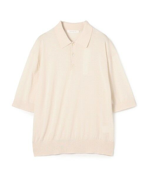TOMORROWLAND / トゥモローランド ニット・セーター | 【WEB先行予約】クレープコットン ポロカラープルオーバー(41 ライトベージュ)