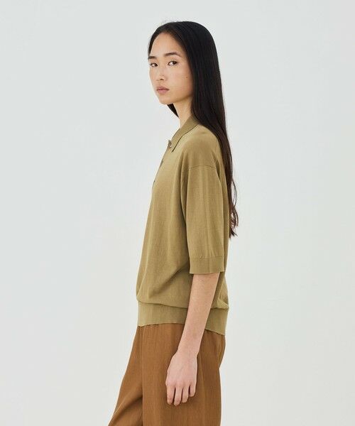 TOMORROWLAND / トゥモローランド ニット・セーター | 【WEB先行予約】クレープコットン ポロカラープルオーバー | 詳細3