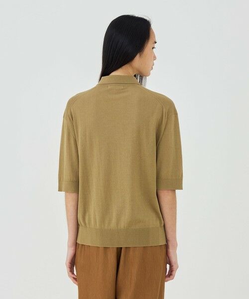 TOMORROWLAND / トゥモローランド ニット・セーター | 【WEB先行予約】クレープコットン ポロカラープルオーバー | 詳細4