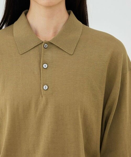 TOMORROWLAND / トゥモローランド ニット・セーター | 【WEB先行予約】クレープコットン ポロカラープルオーバー | 詳細5