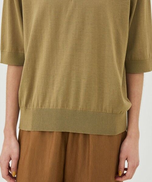 TOMORROWLAND / トゥモローランド ニット・セーター | 【WEB先行予約】クレープコットン ポロカラープルオーバー | 詳細7