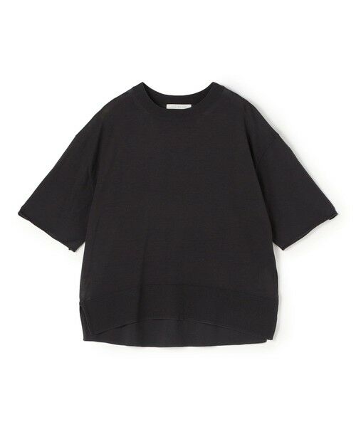 TOMORROWLAND / トゥモローランド ニット・セーター | 【WEB先行予約】クレープコットン クルーネックプルオーバー（17 チャコールグレー）