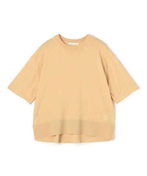 TOMORROWLAND / トゥモローランド ニット・セーター | 【WEB先行予約】クレープコットン クルーネックプルオーバー（23 イエロー）