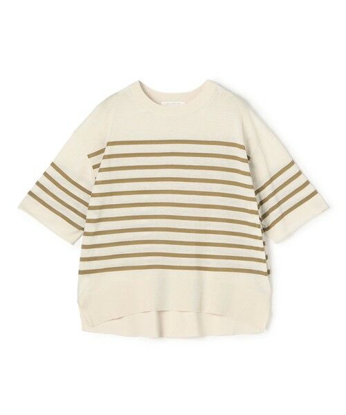 TOMORROWLAND / トゥモローランド ニット・セーター | 【WEB先行予約】クレープコットン クルーネックプルオーバー（54 カーキ系）