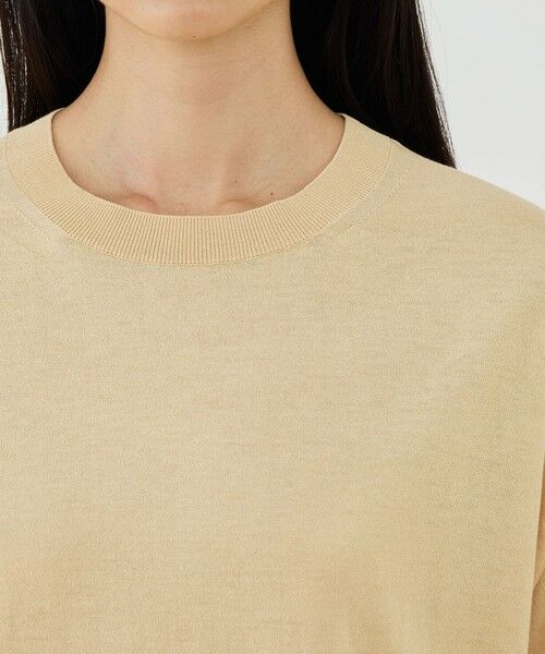 TOMORROWLAND / トゥモローランド ニット・セーター | 【WEB先行予約】クレープコットン クルーネックプルオーバー | 詳細5
