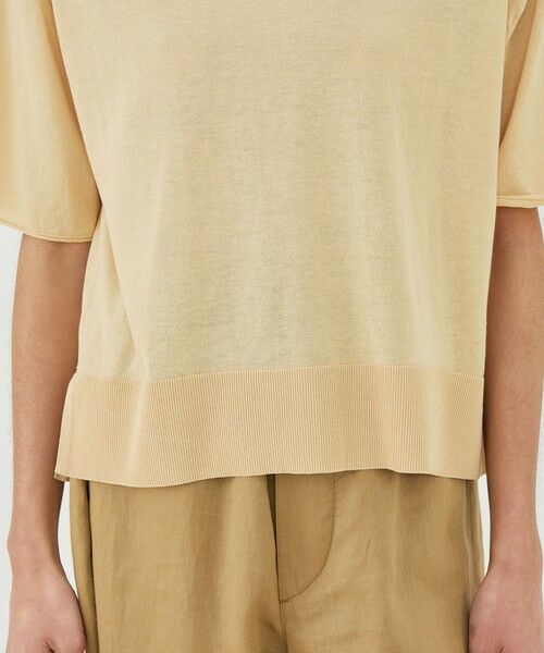 TOMORROWLAND / トゥモローランド ニット・セーター | 【WEB先行予約】クレープコットン クルーネックプルオーバー | 詳細7