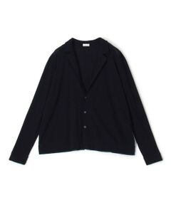 コットンガーゼジャージー テーラードカーディガン