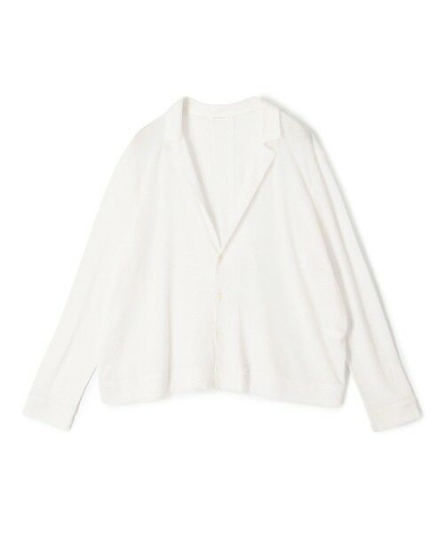 TOMORROWLAND / トゥモローランド カーディガン・ボレロ | コットンガーゼジャージー テーラードカーディガン（11 ホワイト）