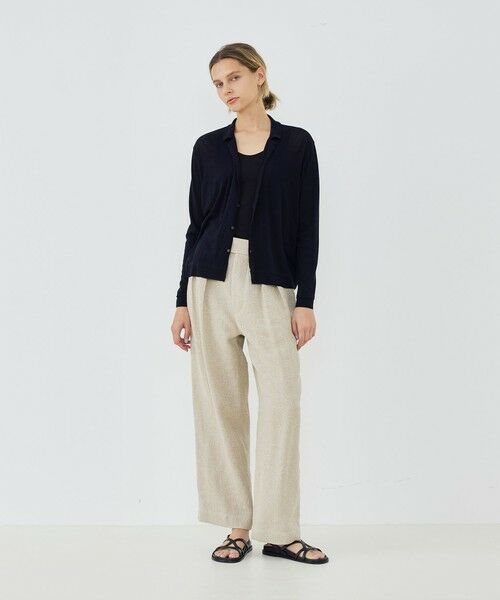 TOMORROWLAND / トゥモローランド カーディガン・ボレロ | コットンガーゼジャージー テーラードカーディガン | 詳細1