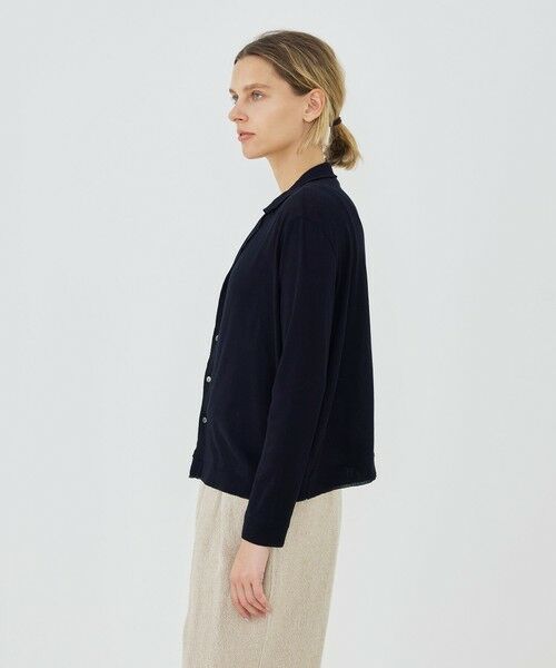 TOMORROWLAND / トゥモローランド カーディガン・ボレロ | コットンガーゼジャージー テーラードカーディガン | 詳細3