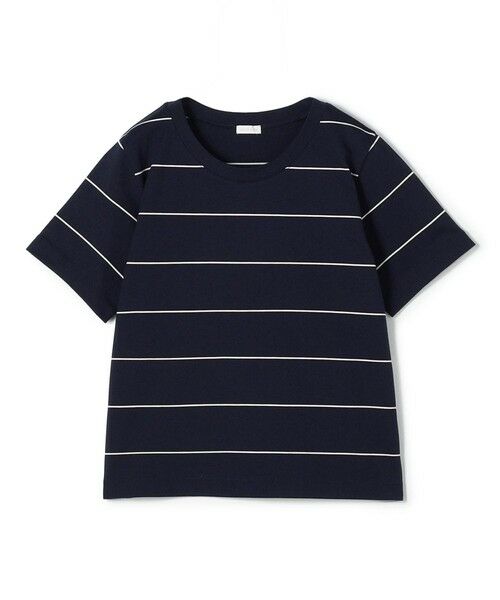 TOMORROWLAND / トゥモローランド Tシャツ | ファインコットン ショートプルオーバー（62 ネイビー系）