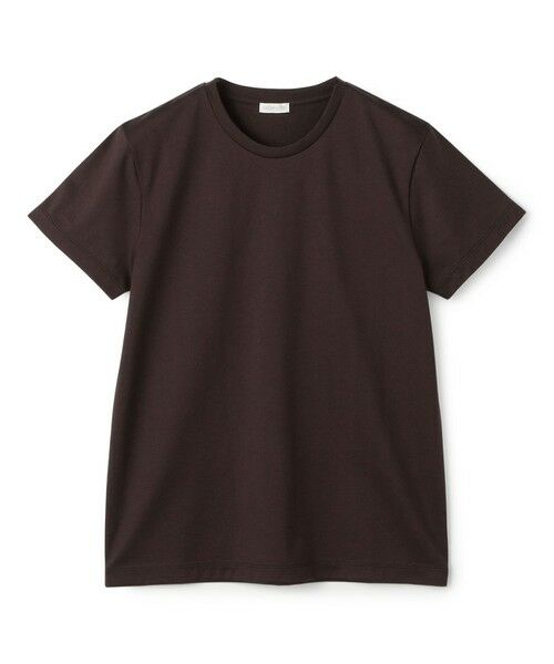 TOMORROWLAND / トゥモローランド Tシャツ | ファインコットン クルーネックプルオーバー（49 ダークブラウン）