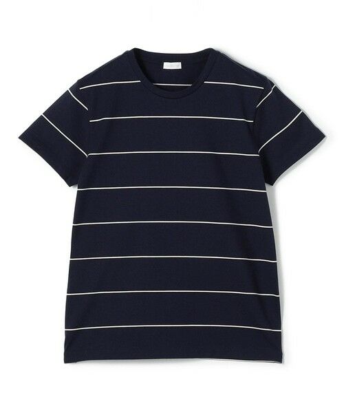 TOMORROWLAND / トゥモローランド Tシャツ | ファインコットン クルーネックプルオーバー（62 ネイビー系）