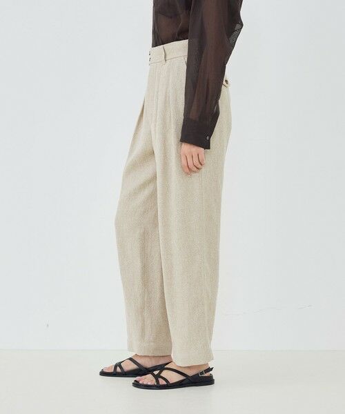 TOMORROWLAND / トゥモローランド その他パンツ | リネンシルクツイード ツータックパンツ | 詳細3