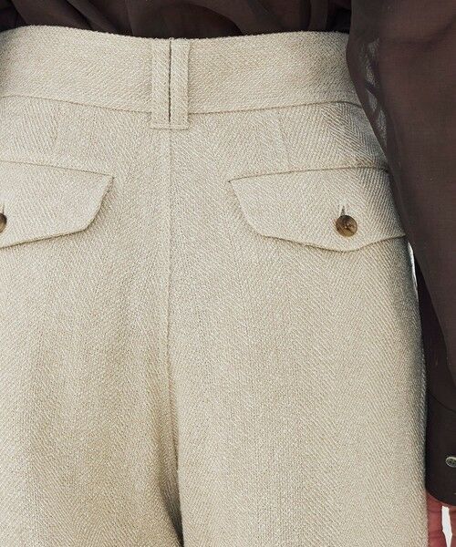 TOMORROWLAND / トゥモローランド その他パンツ | リネンシルクツイード ツータックパンツ | 詳細6