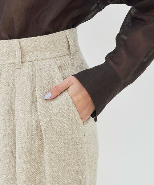 TOMORROWLAND / トゥモローランド その他パンツ | リネンシルクツイード ツータックパンツ | 詳細7