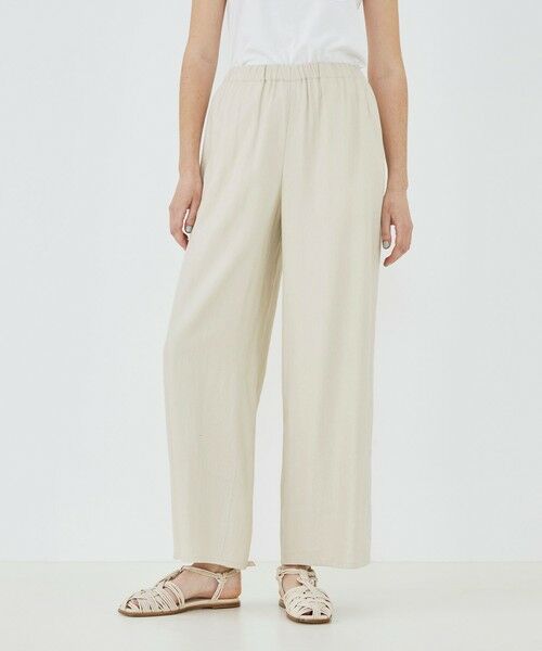 TOMORROWLAND / トゥモローランド その他パンツ | レーヨンリネンストレッチ イージーセミワイドパンツ | 詳細2
