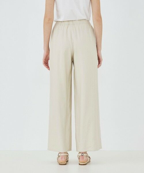TOMORROWLAND / トゥモローランド その他パンツ | レーヨンリネンストレッチ イージーセミワイドパンツ | 詳細4