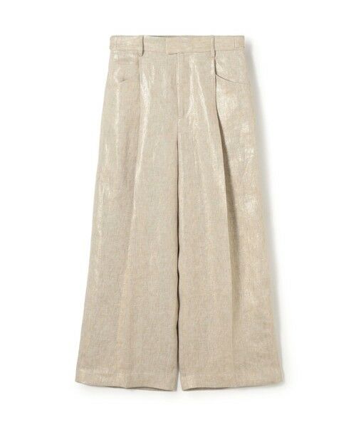 TOMORROWLAND / トゥモローランド その他パンツ | パールリネン ラウンドシルエットパンツ（41 ライトベージュ）