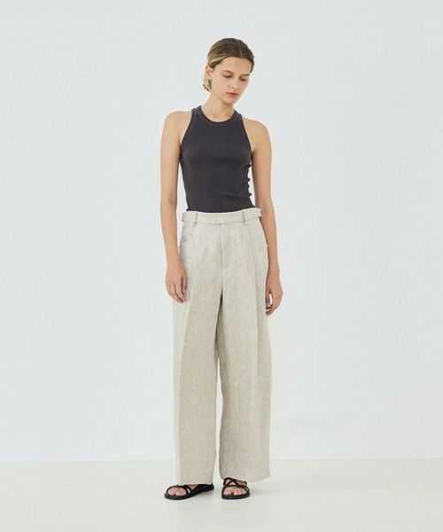 TOMORROWLAND / トゥモローランド その他パンツ | パールリネン ラウンドシルエットパンツ | 詳細2