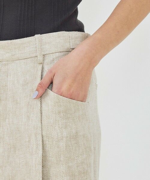 TOMORROWLAND / トゥモローランド その他パンツ | パールリネン ラウンドシルエットパンツ | 詳細8