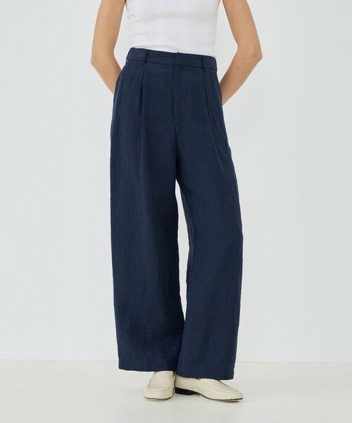 TOMORROWLAND / トゥモローランド その他パンツ | マリンカナパストライプ ツータックストレートパンツ | 詳細3