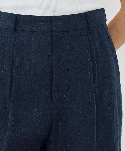 TOMORROWLAND / トゥモローランド その他パンツ | マリンカナパストライプ ツータックストレートパンツ | 詳細6